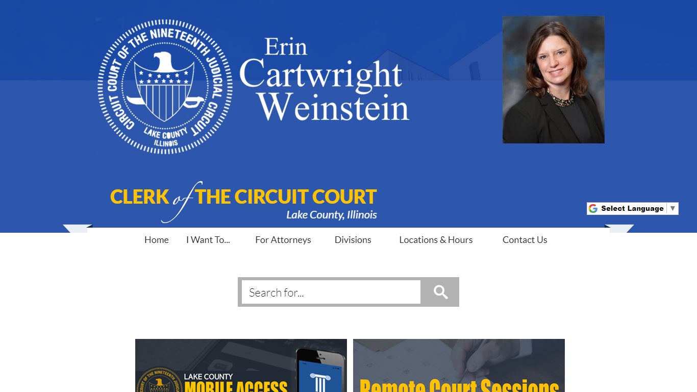 Erin Cartwright Weinstein Lake County, Illinois, Clerk of the Circuit Court